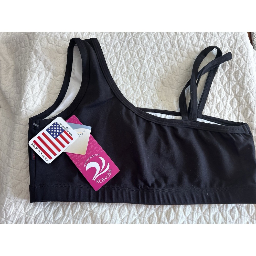 KOS USA Black NWT Size XL Bralette
